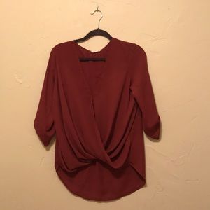 Burnt orange blouse